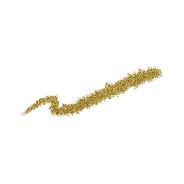 Beyaz arka planda parlak bir Noel unsuru. Altın parıltılı fırça darbesi..