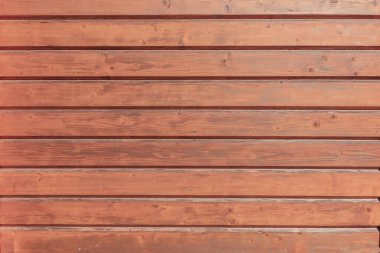 Eski bir tahta duvar arka planı, yakın plan. Doğal bir ahşap yüzeyin organik dokusu. Tahta panelin güzel bir organik deseni var..