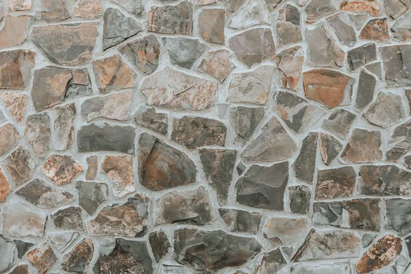 Old Stone Wall Close Soft Beige Palette Stone Tile Background — Photo