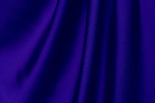 Royal Blue Silk Fabric Drapery Background Design — Stock Photo, Image