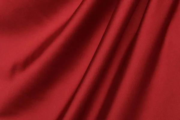 Draped Red Silk Fabric Background Design — Stock Photo, Image