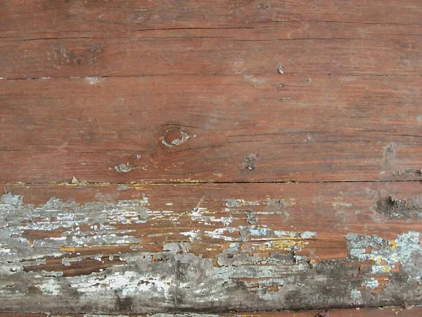 Texture Old Shabby Wooden Board Traces Paint — Stock Photo, Image