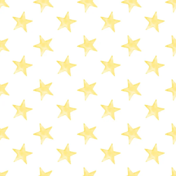 Akvarell csillag varrat nélküli mintát — Stock Fotó