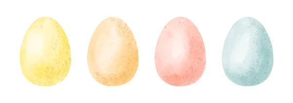 Easter watercolor eggs — Stock Photo, Image