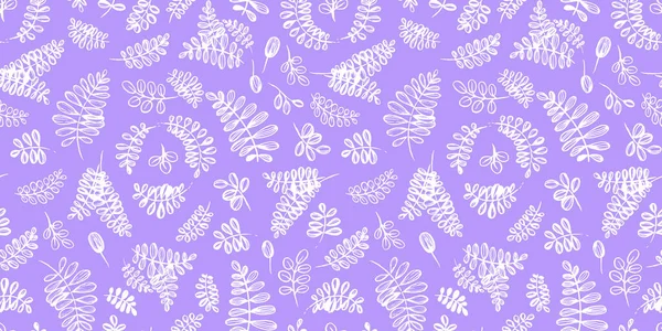 Kusursuz şekilli dijital kağıt tekstil ambalajı. açık mor arkaplanda beyaz çizgi sanat ögesi