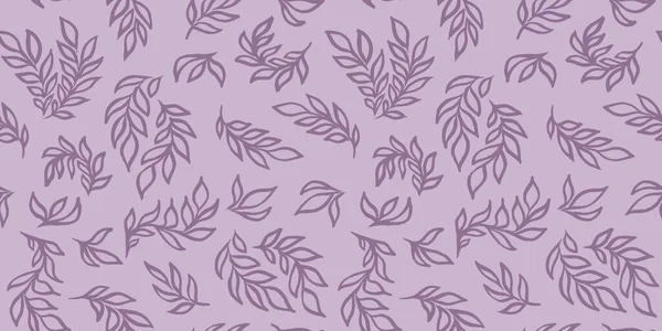 Seamless pattern for digital paper textile packaging. Violet, purple and lilac line art floral elements on pink Background — Stock Photo, Image