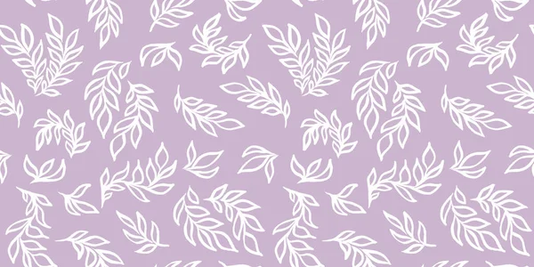 Płynny wzór dla cyfrowych opakowań z papieru tekstylnego. Biała linia sztuki kwiatowe elementy na różowym tle — Zdjęcie stockowe