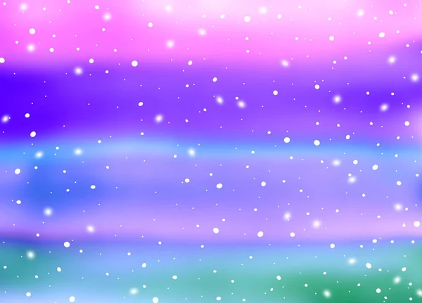 Inverno nevoso Acquerello Colori sfocati Sfondo. Luce polare — Foto Stock