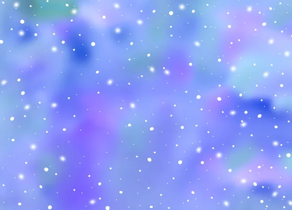 Kış karlı gökyüzü ve bulut. Suluboya Renkleri Bulanık Arkaplan — Stok fotoğraf