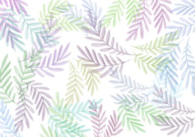 Multicolor Backdrop with leaves