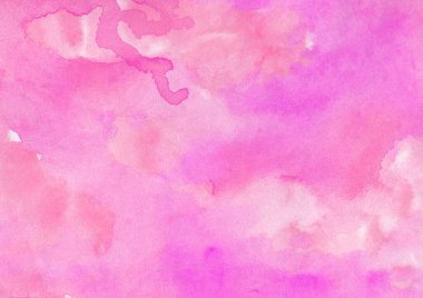 Bahar soyut suluboya arka plan. Pembe ve mor lekeler.