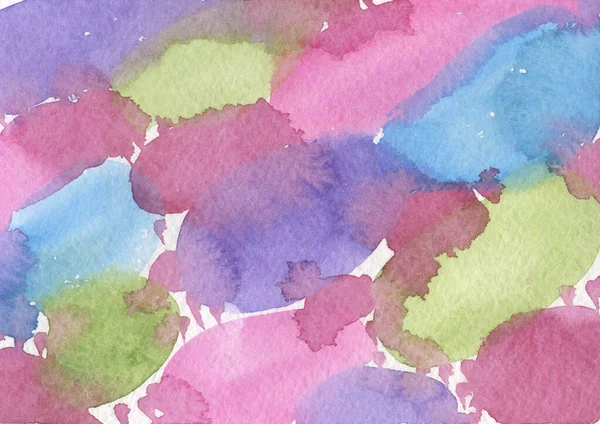 Abstract Background. Multicolor watercolor blots — Stock Photo, Image