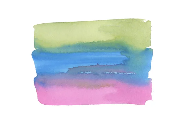 Watercolor abstract Background. Pink, green and blue splashes — Stock Photo, Image