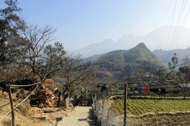 Kat Kat köyü. Vietnam