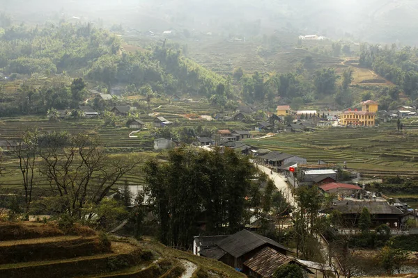 Vallei Van Stad Sapa Lao Chai Vietnam — Stockfoto