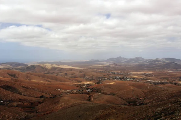 Kanarya Adalarının Yarı Çölü Fuerteventura Adası Spanya — Stok fotoğraf