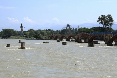 Swami Vivekanand Parkı manzarası. Haridwar, Hindistan 