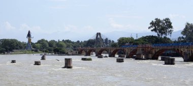 Swami Vivekanand Parkı manzarası. Haridwar, Hindistan 