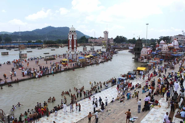 Haridwar Dan Har Pauri Ghat Hindistan — Stok fotoğraf
