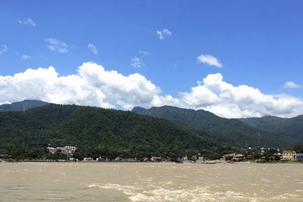 Himalaya Sacro Fiume Ganga Nella Città Rishikesh India — Foto Stock