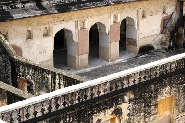 Labyrinty Amber Fort Částečně Zanani Deorhi Jaipur Indie — Stock fotografie