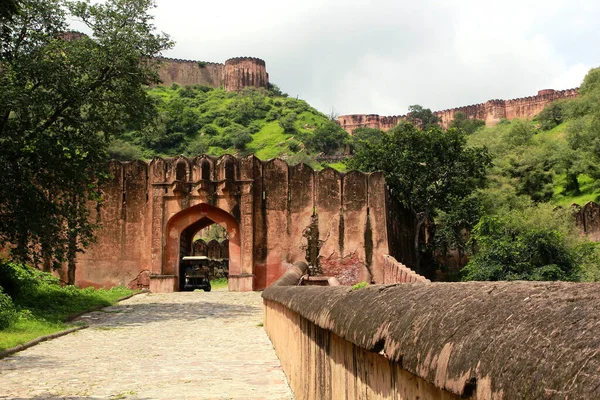 Δρόμος Που Οδηγεί Στο Jaigarh Fort Jaipur Ινδία — Φωτογραφία Αρχείου