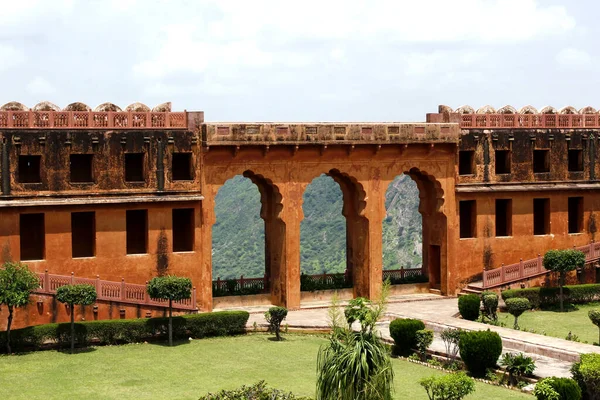 Jardim Charbagh Forte Jaigarh Jaipur Índia — Fotografia de Stock