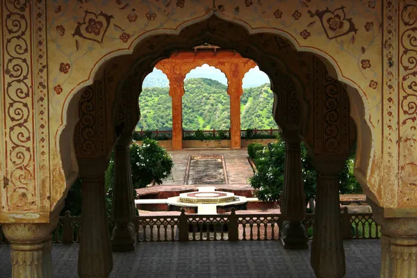 Jardim Charbagh Forte Jaigarh Jaipur Índia — Fotografia de Stock