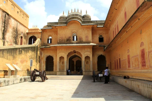 Vstup Paláce Madhvendra Nahargarhu Jaipur Indie — Stock fotografie