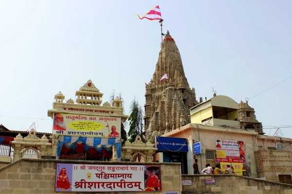 Vista Templo Dwarakadheesh Dwarka Índia — Fotografia de Stock