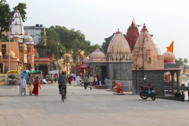 Shipra Nehri 'ndeki Ujjain seti. Ujjain, Hindistan