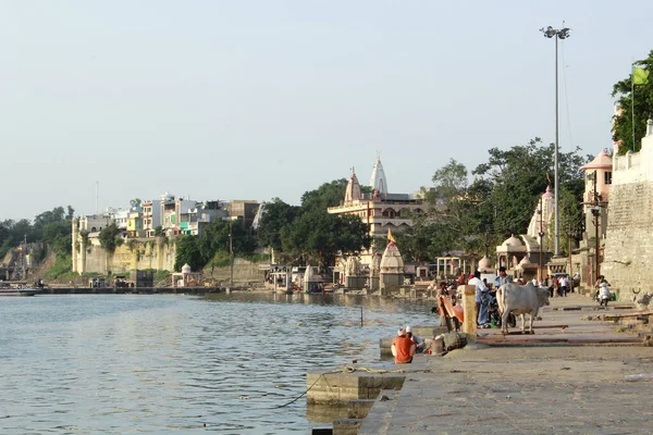 Remblai Ujjain Sur Rivière Shipra Ujjain Inde — Photo
