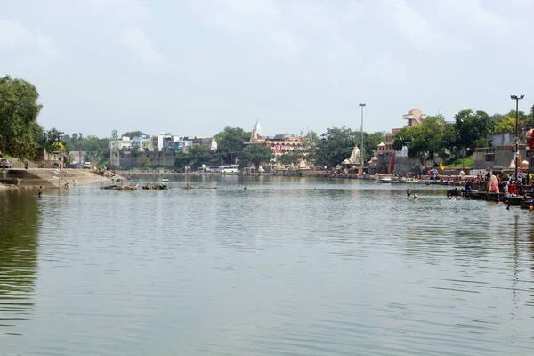 Ανάχωμα Ujjain Στον Ποταμό Shipra Ujjain Ινδία — Φωτογραφία Αρχείου