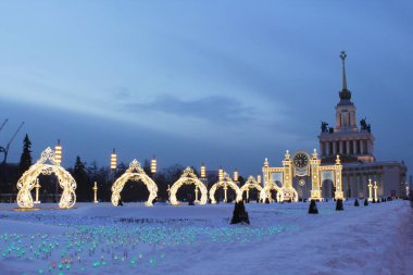 VDNH, Ulusal Ekonomi Başarı Sergisi. Pavilion No. Bir. Tretyakov Galerisi (Merkez) Sergisi. Moskova, Rusya