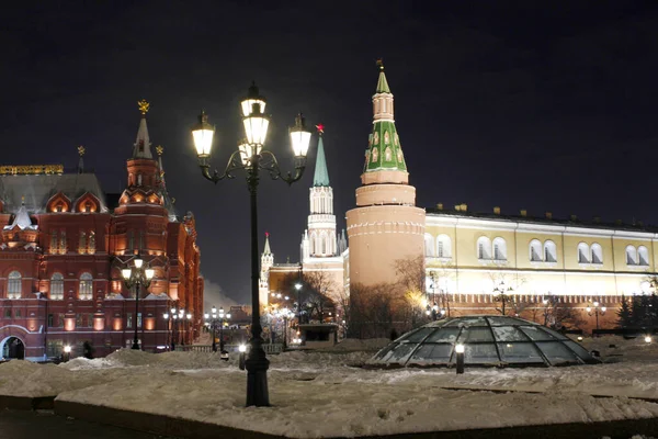 Zicht Het Nieuwjaar Kremlin Moskou Rusland — Stockfoto
