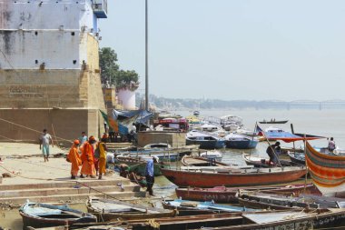 View of the Manmandir Ghatt. Varanasi, India 