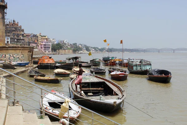 View Scindia Ghat Varanasi India —  Fotos de Stock