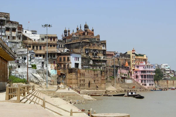 View Brahma Ghat Varanasi India — Φωτογραφία Αρχείου