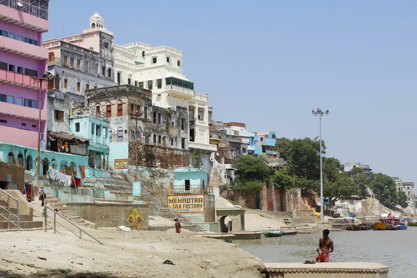 View Lal Ghat Varanasi India — Φωτογραφία Αρχείου