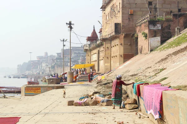 View Raja Ghat Varanasi India — Stok fotoğraf