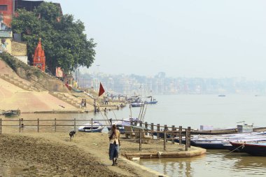 View of Dandi Ghat. Varanasi, India 