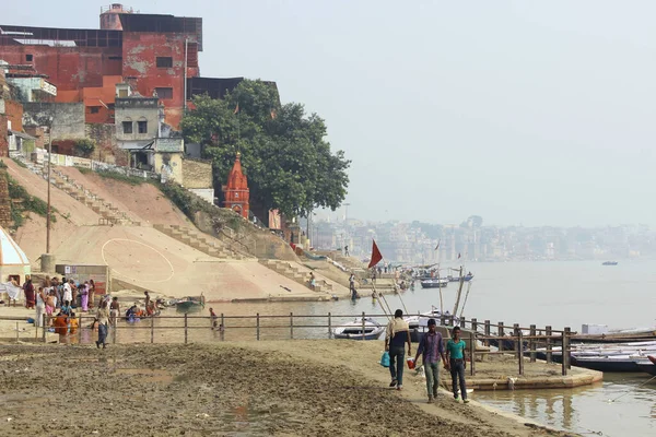 View Dandi Ghat Varanasi India — Stok fotoğraf