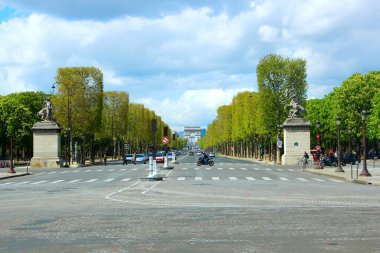 Zafer Takı 'nın manzarası, Champs Elysees. Paris mi? Fransa 