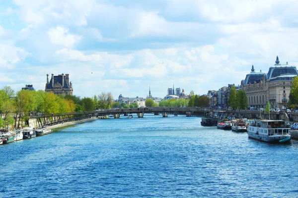 Kilátás Szajna Folyóra Párizs Franciaország — Stock Fotó