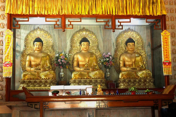 Interior Bodhgaya Chinese Temple Índia — Fotografia de Stock