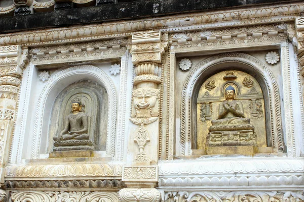 Detalles Del Templo Mahabodhi Bodh Gaya India — Foto de Stock