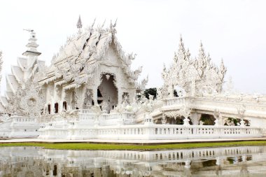 Beyaz Tapınak (Wat Rong Khun). Chiang Rai, Tayland 