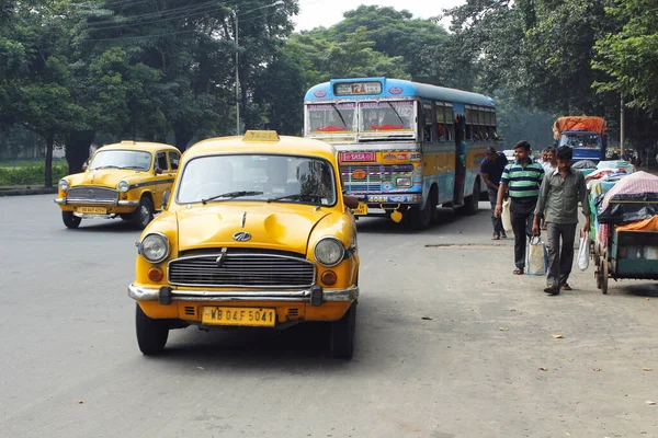 Kalkutta Taxi Kalkutta Busz India — Stock Fotó