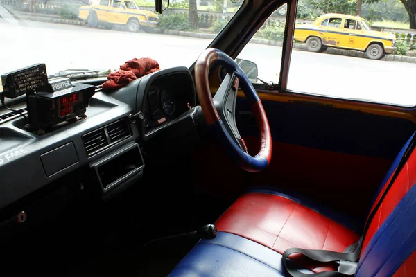 Calcutta Taxi Interior Design India — Stock Photo, Image