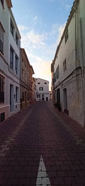 Vista Vislumbres Del Pueblo Alaior Menorca Islas Baleares España —  Fotos de Stock